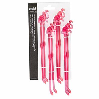 Zak Designs Zak! Designs Flamingo Shaped Swizzle Sticks (Two packs of 8 - 16 total)