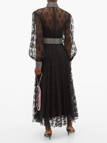 Thumbnail for your product : Christopher Kane Crystal-embellished Floral-lace Dress - Black