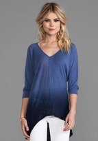 Thumbnail for your product : Bobi Linen Ombre Long Sleeve Tee
