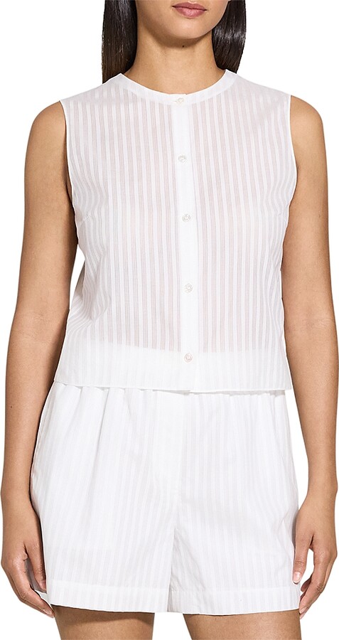 Theory Cropped Shirt