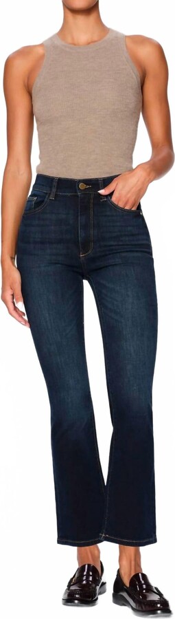 DL1961 - Women's Bridget Boot High Rise Instasculpt Jeans In Thunderbird