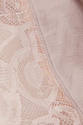Hanro Alena stretch-jacquard and lace triangle bra