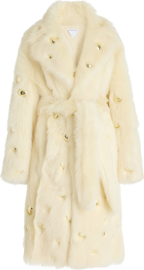 Bottega Veneta Leather and wool-gabardine trench coat - ShopStyle
