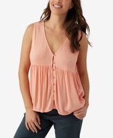 Thumbnail for your product : O'Neill Juniors' Chrystie Button-Front Tank Top