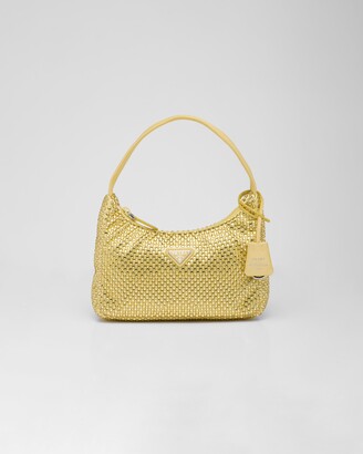Satin mini-bag with artificial crystals Prada - The Designer Club