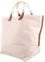 Thumbnail for your product : Hermes Toile Wood Handle Tote