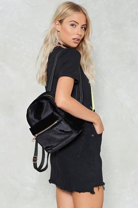 Nasty Gal WANT Out of Touch Velvet Backpack