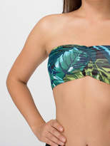 Thumbnail for your product : American Apparel Floral Printed Cotton Spandex Jersey Ruched Front Tube Bra