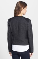 Thumbnail for your product : Halogen Front Zip Collarless Jacket