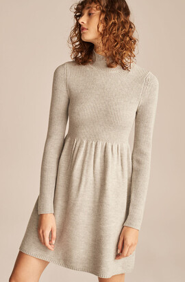 Rebecca Taylor Turtleneck Peplum Sweater Dress