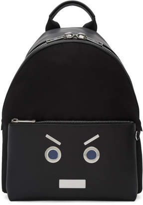 Fendi Black Faces Backpack