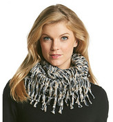 Thumbnail for your product : Steve Madden Space-Dye Metallic Open Weave Infinity Scarf