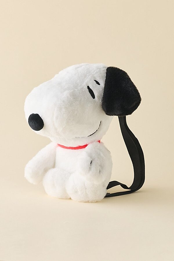 Peanuts Snoopy Plushie Backpack Bag in White at Urban Outfitters