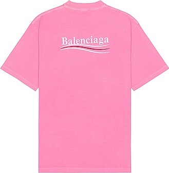 Balenciaga Large Fit T-Shirt in Pink - ShopStyle