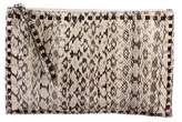 Thumbnail for your product : Valentino Snakeskin Rockstud Wristlet Clutch