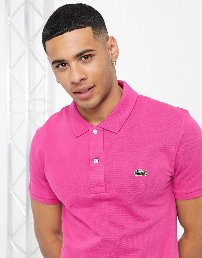 slim fit polo shirt in petit pique -