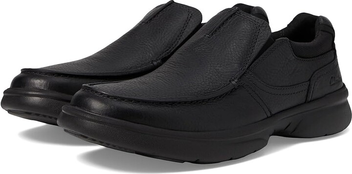 Clarks Bradley Free Men's Shoes Black Tumbled Leather : 7 D - Medium