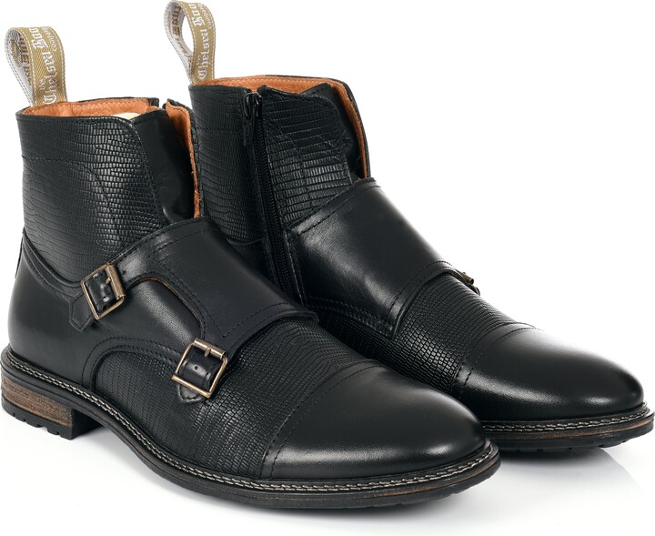 The Chelsea Boot Co Est. 1851 Men's Double Buckle Black ShopStyle