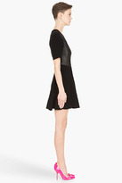 Thumbnail for your product : Rag and Bone 3856 RAG & BONE black mesh and leather Ruby Dress
