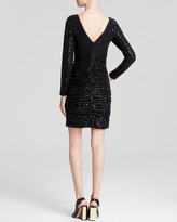 Thumbnail for your product : Aqua Dress - Sequin Ruched Sheath