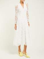 Thumbnail for your product : Erdem Annalee Cotton-blend Chantilly-lace Gown - Womens - White