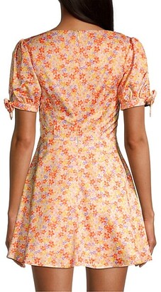 Significant Other Kira Floral-Print Bow-Detail Dress