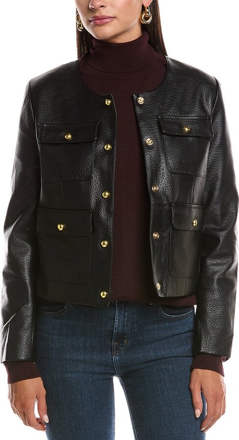 Stella + Lorenzo Vegan Leather Jacket