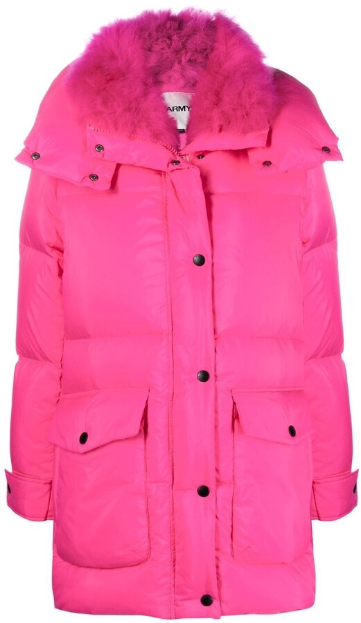 pink women's jacket with hood