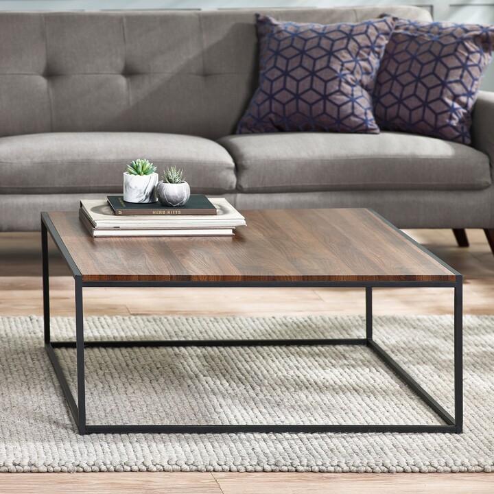Dunelm Tribeca Square Coffee Table, Walnut Brown - ShopStyle