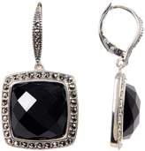 Thumbnail for your product : Judith Jack Sterling Silver Priness Crystal & Halo Set Marcasite Drop Earrings