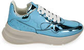 Thumbnail for your product : Alexander McQueen Men's Chunky Metallic Leather Running Sneakers