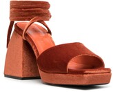 Thumbnail for your product : Nodaleto Ankle Tie Platform Sandals