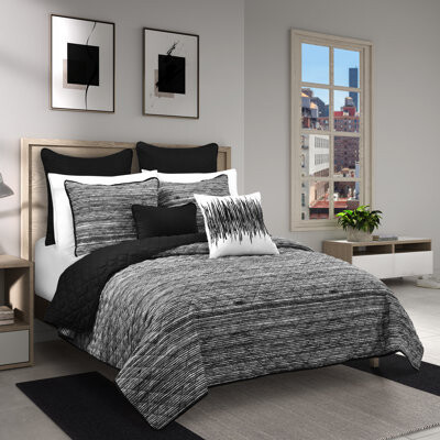 Royal Court Dalton 2Pc. Quilt Set Black