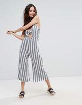 Thumbnail for your product : Pull&Bear Stripe Wide Leg Jumpsuit