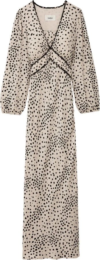 BA&SH Derby polka-dot V-neck maxi dress