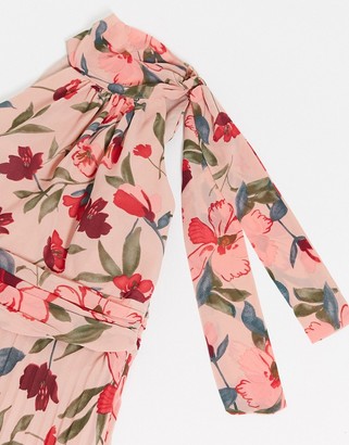 Forever u high neck maxi dress in floral Clearance