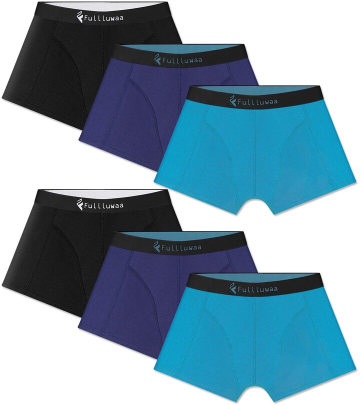 Fullluwaa Men Underwear Multipack Men Boxer Shorts Cotton Breathable