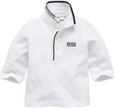 Thumbnail for your product : HUGO BOSS White Long Sleeved Tipped Polo Top