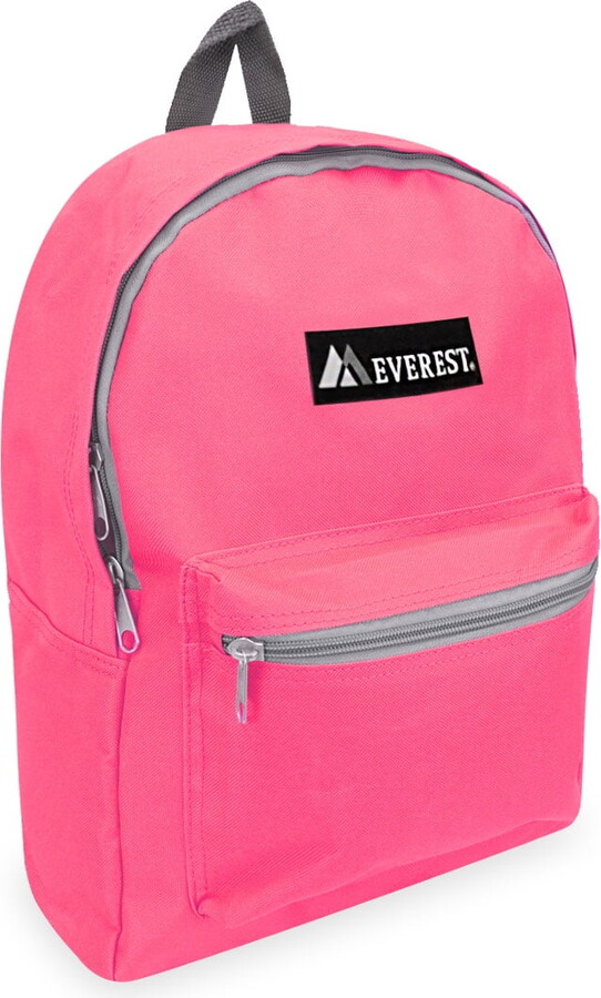 Everest Unisex Basic 15" Backpack, Candy Pink