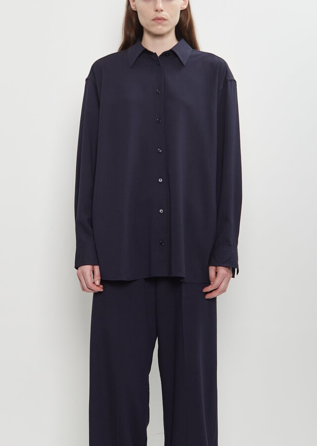 Totême Classic Viscose Wool Fluid Shirt