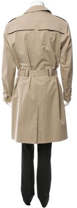 Hermes Leather-Trimmed Trench Coat