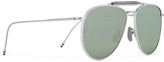 Thumbnail for your product : Thom Browne Mirrored Aviator Sunglasses