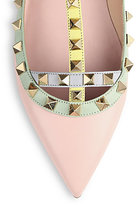 Thumbnail for your product : Valentino Rockstud Watercolor Colorblock Flats