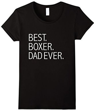 Men's Best Boxer Dad Ever Funny T-shirt Dog Dad Dog lovers Owner Small