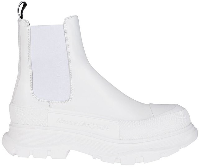 Alexander McQueen White Men's Boots | Shop the world's largest 