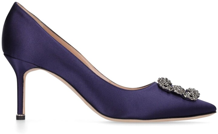 Navy Blue Satin Heels | Shop The Largest Collection | ShopStyle