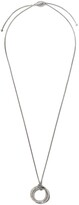 Thumbnail for your product : David Yurman sterling silver Crossover diamond necklace