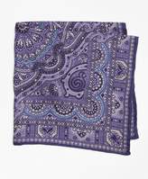 Thumbnail for your product : Brooks Brothers Double-Sided Paisley Pocket Square