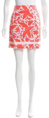 Tibi Floral Print Mini Skirt
