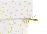 Thumbnail for your product : Nobodinoz Crib Bumper - Pink and Yellow Triangles